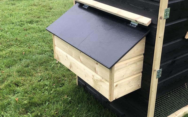 Kippenhok met ren Bolsward Deluxe type A legnest
