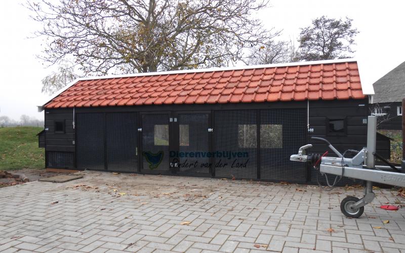kippenhok dubbel landelijke stijl.