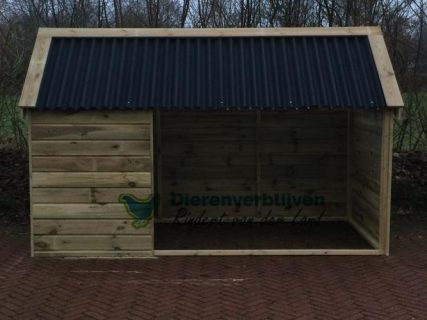 Schuilhok met opening rechts voor.